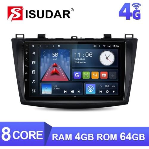 ISUDAR V57S Android Car Radio For Mazda 3 2010 2011 2012 2013 Car Multimedia Player GPS Auto Stereo System Camera USB no 2 Din