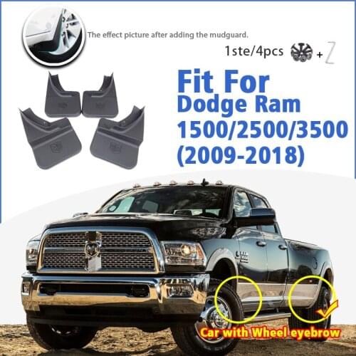 Mudguard For Dodge RAM 1500/2500/3500 2009-2018 4th Gen Mudflaps Mudguards Car Accessories Auto Styline Splash Guard Fender