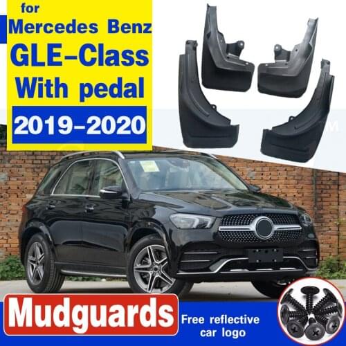 Car Mudflaps Fender Mud Flap Splash Guard Mudguards For Mercedes Benz GLE Class V167 W167 2019-2020 With pedal Accessories