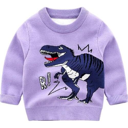 Childrens sweaters boys and girls long sleeve knitted coats