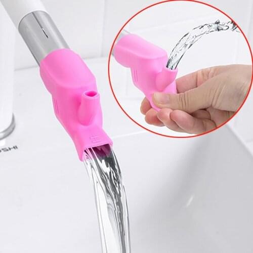 Elastic Silicone Water Tap Extension Sink Children Washing Device Bathroom Kitchen Sink Faucet Guide Faucet Extenders