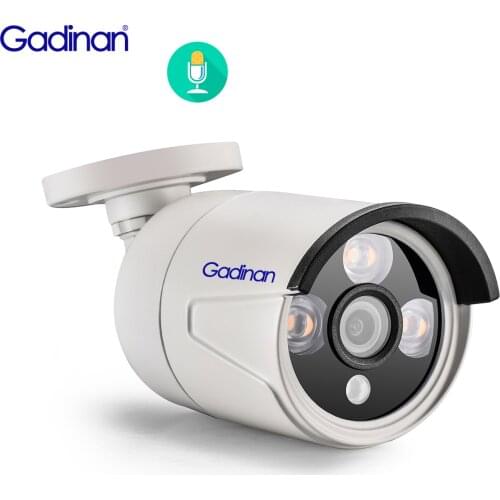 Gadinan 5MP Night Vision Security Camera Face Detection 3MP CCTV Outdoor Video Surveillance IP Metal Bullet Waterproof Camera