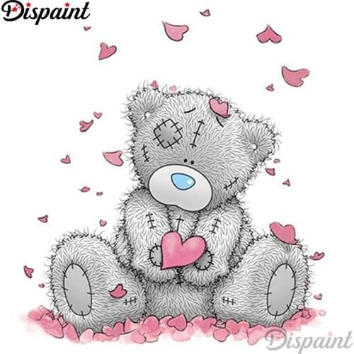 Dispaint Full Square/Round Drill 5D DIY Diamond Painting "Cartoon Bear" Embroidery Cross Stitch 3D Home Decor A12861