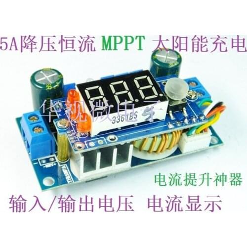 Solar Panel MPPT Controller 5A DC-DC Digital Anti-pressure Module Constant Voltage Constant Current Charging