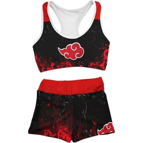 Anime Konoha Hokage Red Cloud Symbol Swimsuit Hoshigaki Kisame Cosplay Costumes Beach Shorts Orochimaru Sportswear Sweatpants
