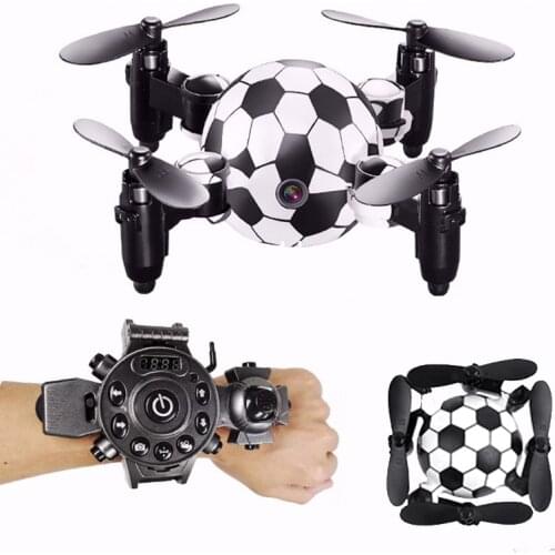 Mini Fold RC Drone with Camera Aerial Photography One-click Return Quadcopter Watch Style Remote Control Best Gifts For friend