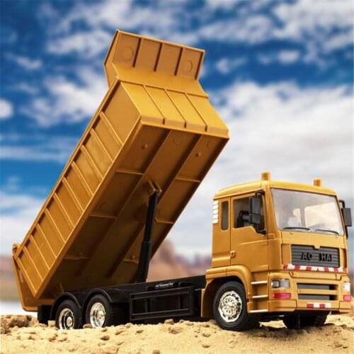 Rc Engineering Remote Control Super Power Dump Car Model Childrens Toys Boys Birthday Xmas Gifts Electric Loader