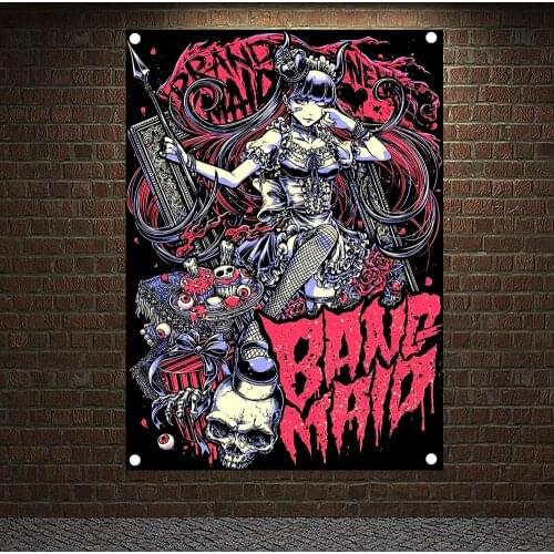 Macabre Art BABYMETAL Music Rock Band Singer Poster Vintage Banners Sign Wallpaper Wall Decoration Canvas Painting Tapestry