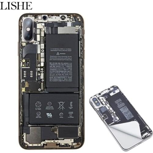New Funny Imitate Phone Repair Sticker For iPhone 6 6S 7 8 Plus Skin PVC Decal For iPhone X Xr Xs Max Durable Scratchproof Films