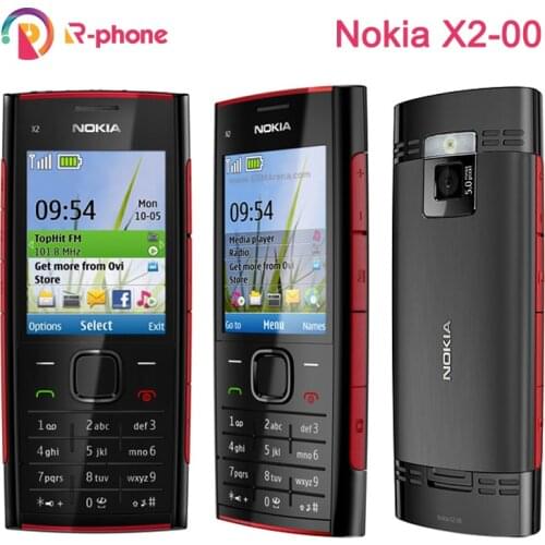 Nokia X2-00 Refurbished Mobile Phone Bluetooth 5MP X2 Hot sale Free shipping Original Unlocked