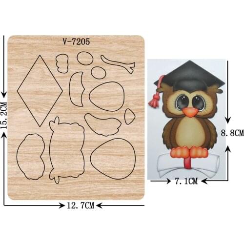 New OWL wooden dies cutting dies for scrapbooking Multiple sizes V-7205