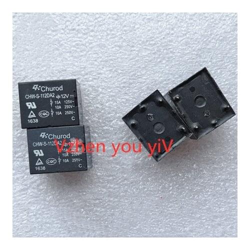 Original quality relay for CHUROD CHW-S-112DA2 12VDC 4-pin one normally open 10A