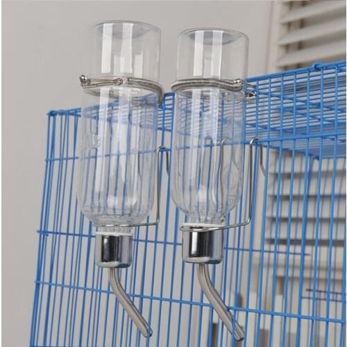 Drinking Fountains Water Feeder Squirrel Rabbit Stainless Steel Hamster Chinchilla Guinea Drinking Water Bottle Pet Supplies