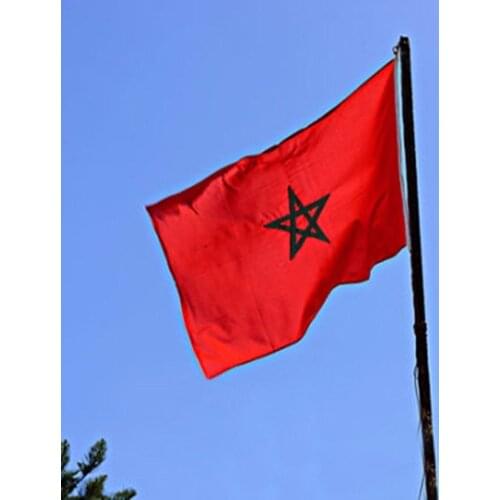 Polyester Banner Morocco flag National Sport Outdoor Flag Banner for Office/Activity/Festival/Home Decoration 90*150cm
