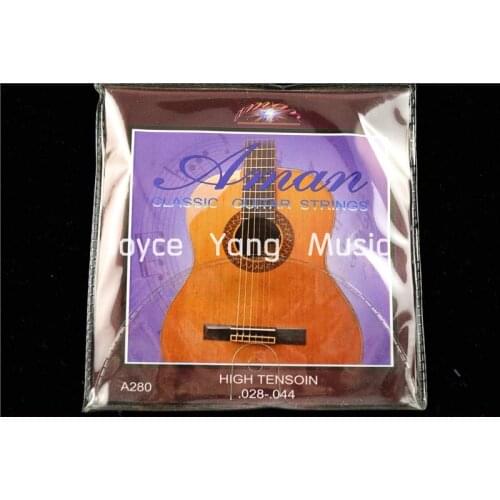 1 Set of Aman A280 Clear Nylon Classical Guitar Strings 1st-6th 028-044 Hign Tension Strings Free Shipping Wholesales