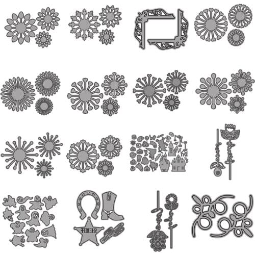 Cutting Dies Halloween Cartoon Image Terror Funny Bat Snake Deer Head Frame For DIY Scrapbook Photo Album Craft Card 2021 New