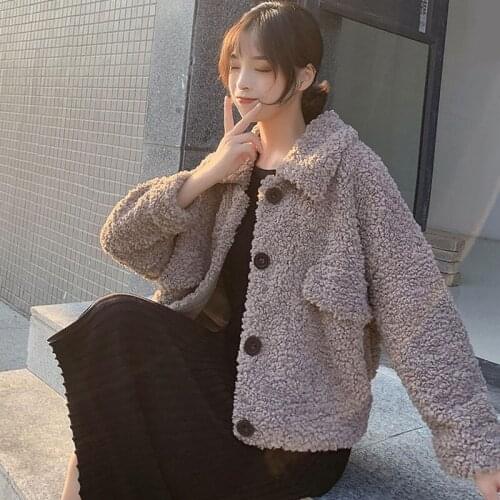 Short Womens Fashion Trend All Match Coat Large Size All Match Korean Version Japanese Coat Wool Ladies Fashion Long Sleeved