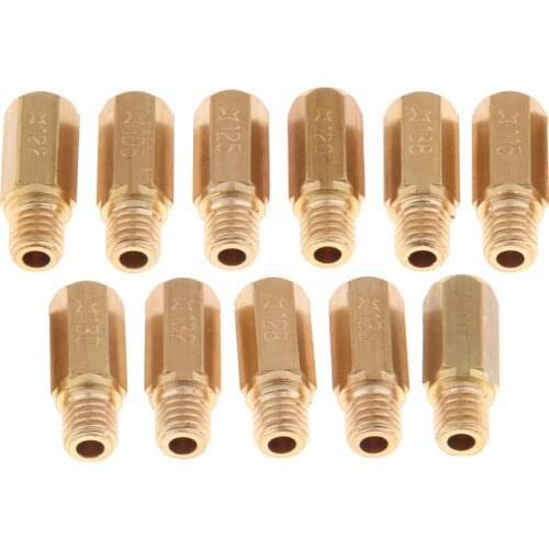 11 Pcs Carburetor Main Jet Injectors Nozzle Kit for Keihin OKO CVK KOSO PWK