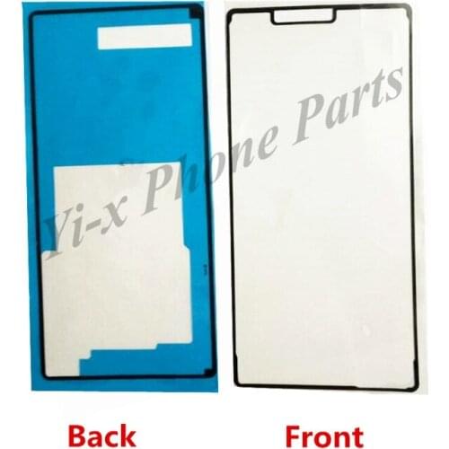2pcs/lot Front LCD Display Screen + Back Waterproof Adhesive Glue Tape Sticke for SONY Xperia Z3 D6603 D6653 D6633