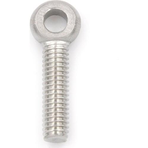 304 Steel Eye Bolt Screw O Ring Head Axle Pin Split Pin Shaft Pin Dowel Bolt Machinery Shoulder Lifting Bolt M6*25mm