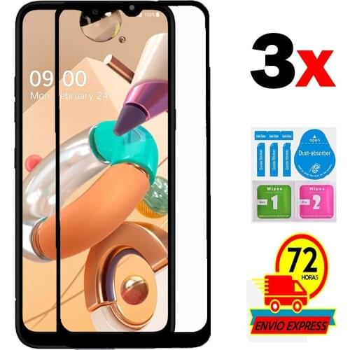 3x tempered glass protectors for LG K41s full screen LCD Kit
