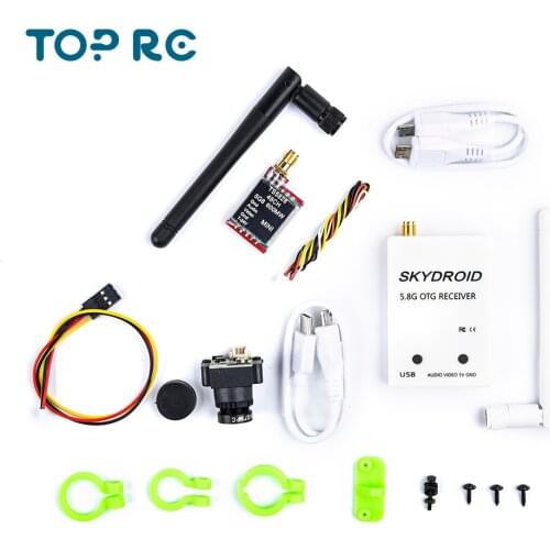 5.8Ghz 150ch Receiver UVC Video Downlink OTG VR Android Phone + TS5828 600mW 48CH Transmitter + CMOS 1000TVL 2.8mm FPV Camera