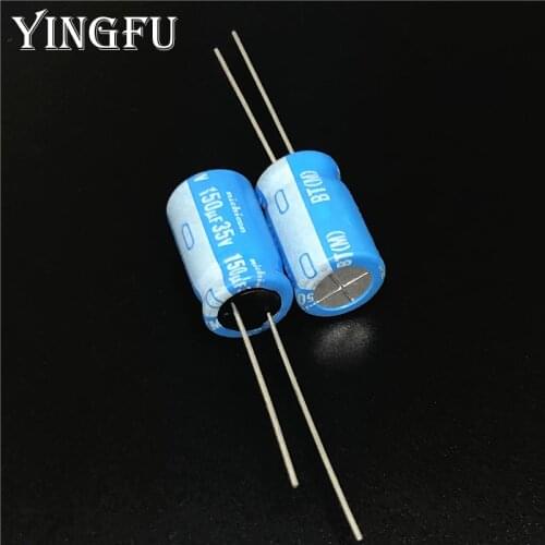 5Pcs/50pcs 150uF 35V NICHICON BT Series 10x16mm Highly dependable reliability 35V150uF Aluminum Electrolytic capacitor