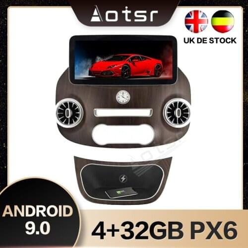 AOTSR For Mercedes-benz Vito 12.3 Inch 4+32GB Android 9.0 Car GPS Navigation Radio Multimedia Player Radio HD WIFI fast boot