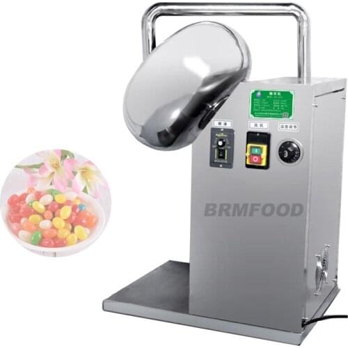 Easy Operation Drum Table Seed Coater Lab Nuts Sugar Polisher Machine Chocolate Coating Pan Machine