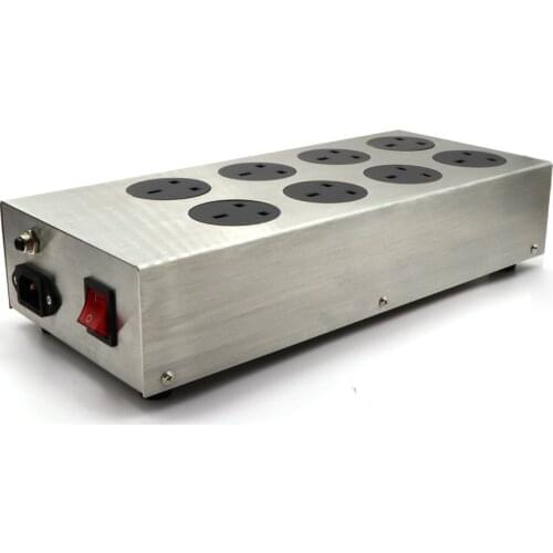 Monosaudio UK800 HiFi Power Filter Plant UK Socket 8Ways AC Power Conditioner Audiophile Power Purifier