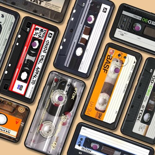 Retro Cassette Tapes Case for Nokia 8.3 5G 7.2 5.4 5.3 4.2 3.4 3.2 Black Cover X20 X10 G20 G10 C20 C10 C3 C2 tennen Soft Capa