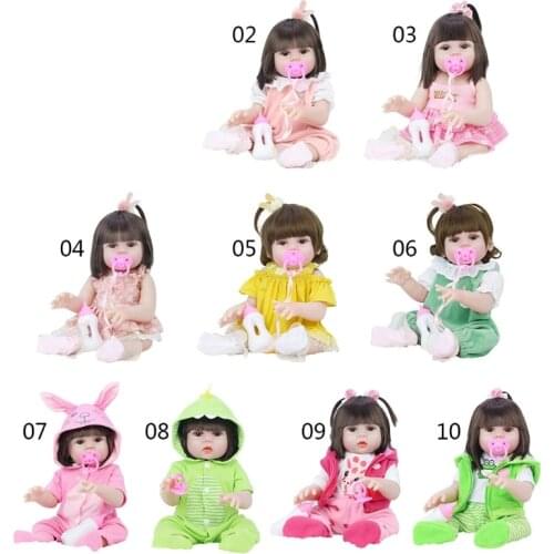 Baby Simulation Doll 53CM Humanoid Toy Silicone Reborn Realistic Drinking Water Pee Lifelike Newborn Feeding Bathing