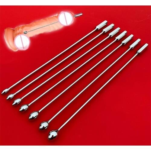 Sex Shop Metal Urethral Catheter 7pcs/Set Horse Eye Stimulation Penis Plug Sound Urethral Dilator For Male Masturbator Sex Toys