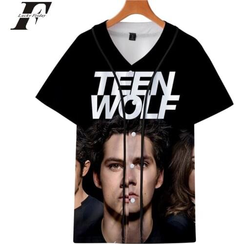 Teen Wolf 3D baseball t shirt men/women Tv Series Teen Wolf tshirt Summer Short sleeved T-shirt Casual Baseball clothes 2019