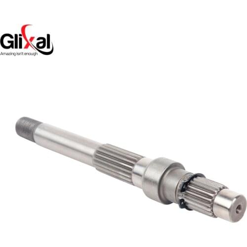 Glixal GY6 49cc 50cc 195mm Gearbox Output Final Drive Shaft for 139QMB 139QMA 4-Stroke Chinese Scooter Moped ATV Go-Kart