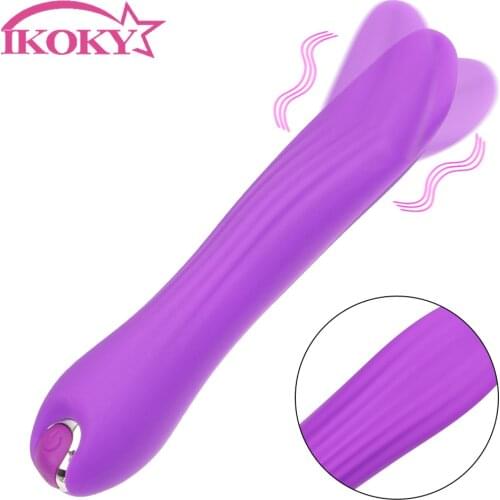 IKOKY Dildo Massage Vagina Vibrators Tongue Licking Vibrator Toy Sex Toys For Women Clitoris Stimulator Female Masturbation