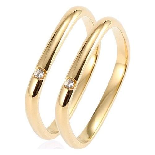 Hot Sale Fashion Women Lover Small Narrow Square Rings Gold Stainless Steel Square Round White Zircon joint Finger Rings Jewelry
