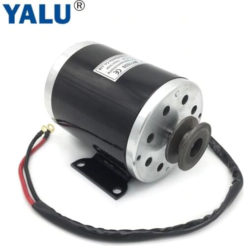 YALU MY1020 500W 24V Electric Ebike Conversion Kit Accessory Scooter Ekart E-ATV Small Electric Car motor with Belt Pulley