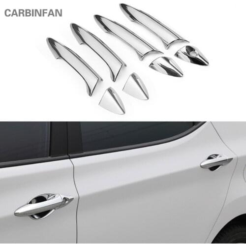 Door handle Cover Trim car Styling Exterior protector Sticker door handle covers For Hyundai Elantra 2012 2013 2014 2015 C232