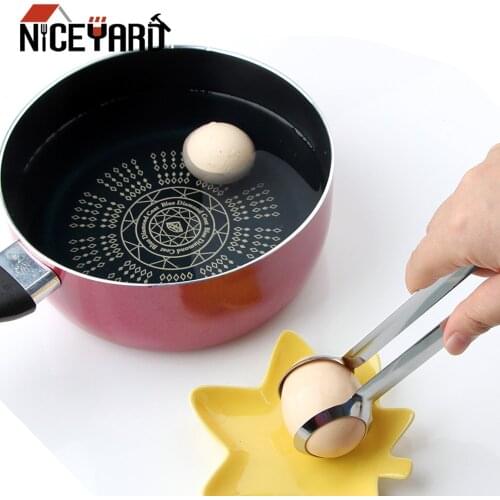 NICEYARD Stainless Steel Egg Tong Food Dessert Pick Clip Creative Cake Salad Serving BBQ Tongs Egg Potato Clip