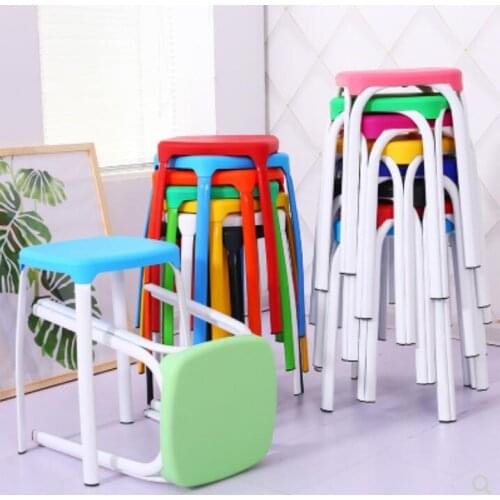 Wholesale 45*29cm Square stool Living Room Dining Stool Cafe Bar Stool