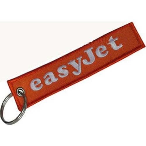 Wholesale Embroidery Keychain keyring Made by Twill with 3cm metal ring accept Custom the MOQ100pcs free shipping