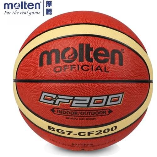 Original Molten BG7-CF200 Basketball Official Size 7 Mens Basketball Ball For Indoor Outdoor Training Free With Ball Needle+Net