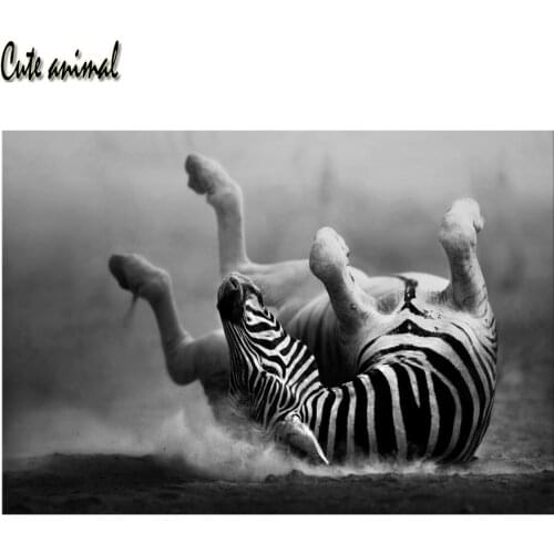 Full Square Drill Diamond Painting Animal zebra 5D DIY Handmade Gift Diamond Embroidery Mosaic Decor For Home Full Kits