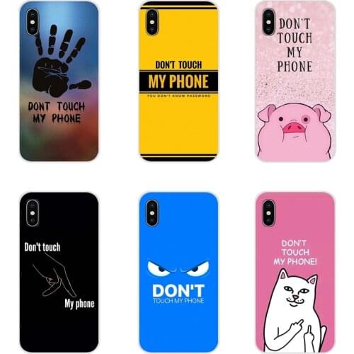 Transparent TPU Shell Cover For Samsung Galaxy J1 J2 J3 J4 J5 J6 J7 J8 Plus 2018 Prime 2015 2016 2017 Do Not dont Touch My Phone