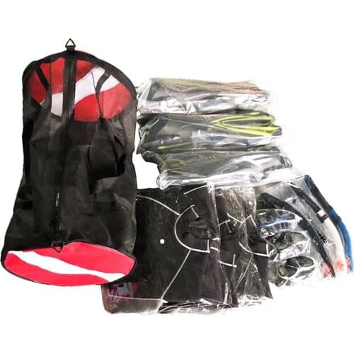 Mesh Duffel Bag Portable Backpack Organizer for Scuba Diving Equipment