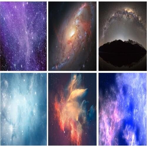 SHENGYONGBAO Art Fabric Photography Backdrops Prop Starry sky Photography Background 210125 XKT-02