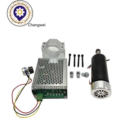 Special offer 0.5kw clamps Air cooled Air cooled spindle ER11 chuck CNC 500W Spindle Motor + Power Supply speed governor