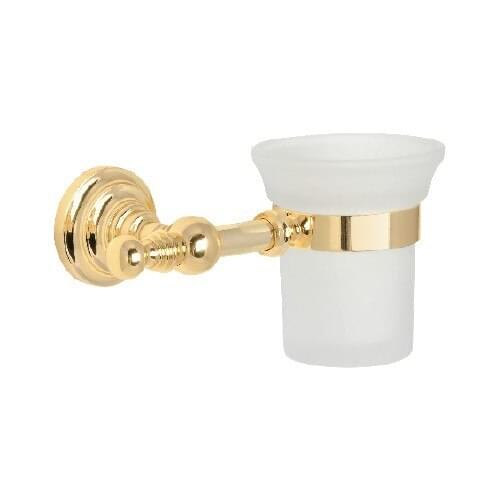 Steel Bathroom Ottoman Tooth Brush Holder Yellow