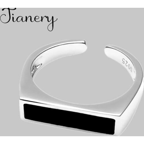 Hot Sale Bohemian New Charming Black Circle Rings For Women Fashion Open Finger Rings Female Boho Jewelry 2021